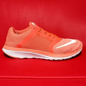 nike neon orange running shoes